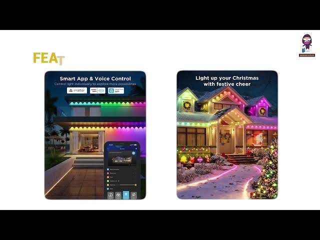 Video thumbnail for Govee H706C Permanent Outdoor Lights Pro: Unboxing and Installation Guide