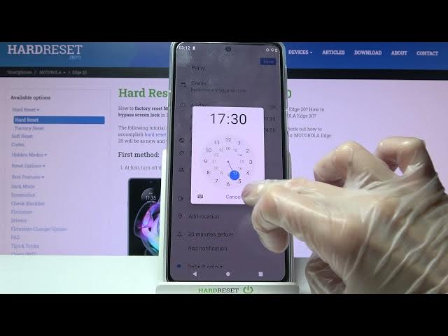 Video thumbnail for How to Add Event to Calendar in MOTOROLA Edge 20 – Set Up Reminder