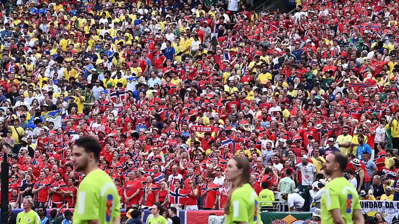 Video thumbnail for NJ: Brazil vs. Norway - Round 16 of FIFA World Cup 2026.