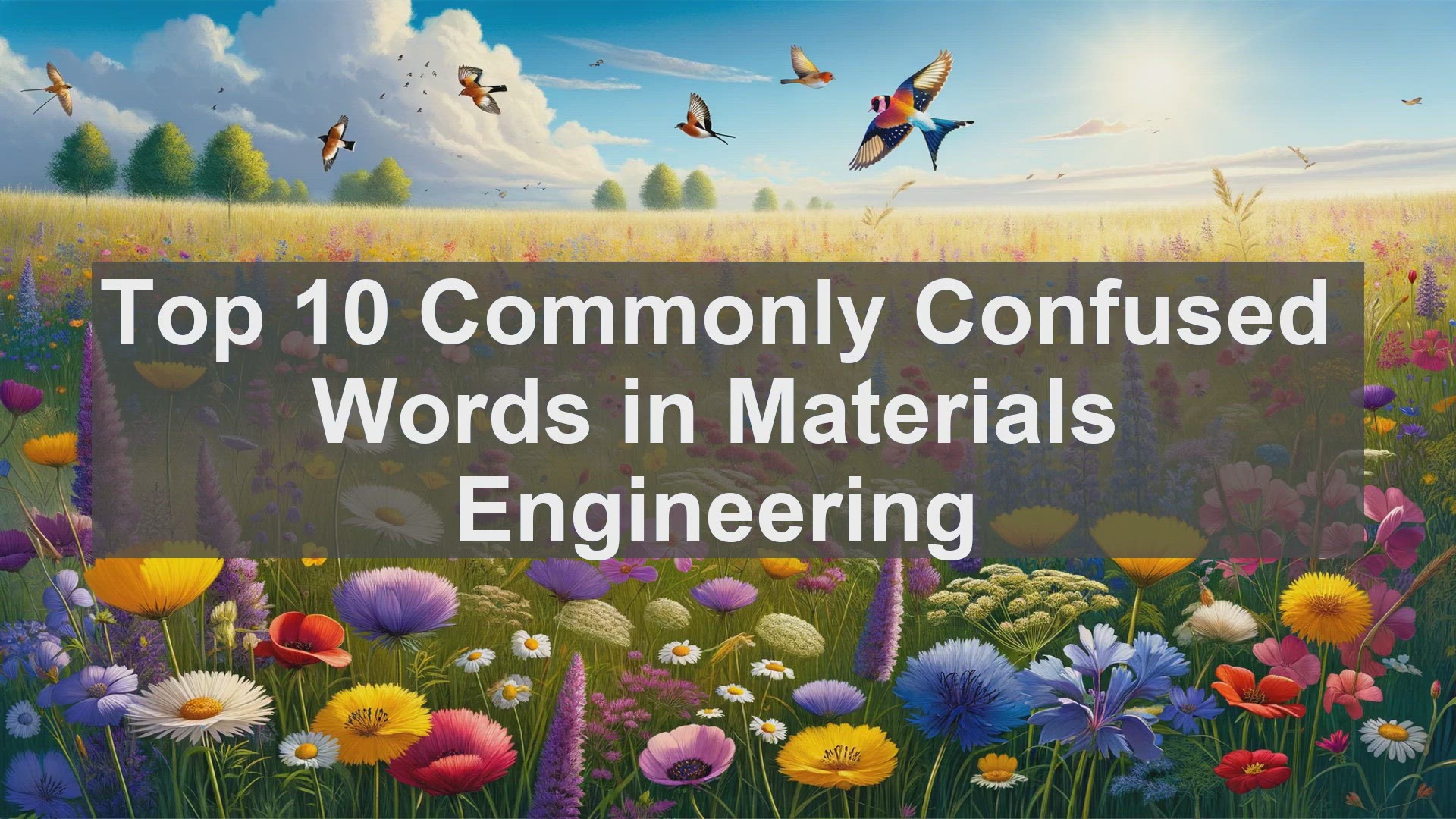 'Video thumbnail for Top 10 Commonly Confused Words in Materials Engineering'