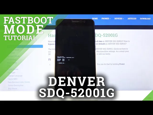 Video thumbnail for How to Activate Fastboot Mode – DENVER SDQ-52001G and Fastboot Option Usage