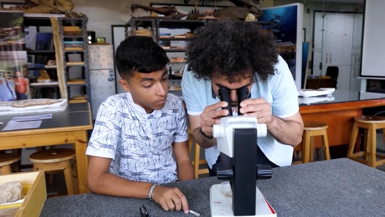 Video thumbnail for Egypt: 62-mln-year-old fossil site discovered in Egyptian desert.
