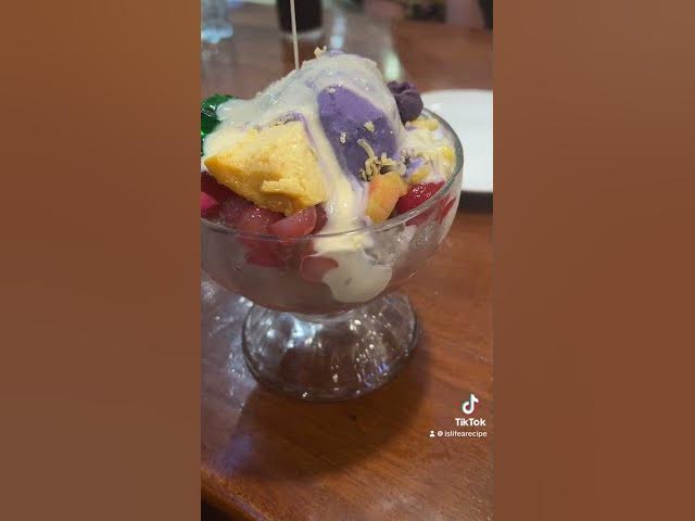 'Video thumbnail for Halo Halo my favourite Filipino dessert. Translates to ‘mix mix’'