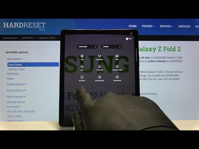 Video thumbnail for How to Record Time-lapse in Samsung Galaxy Z Fold 2 – Recording Options