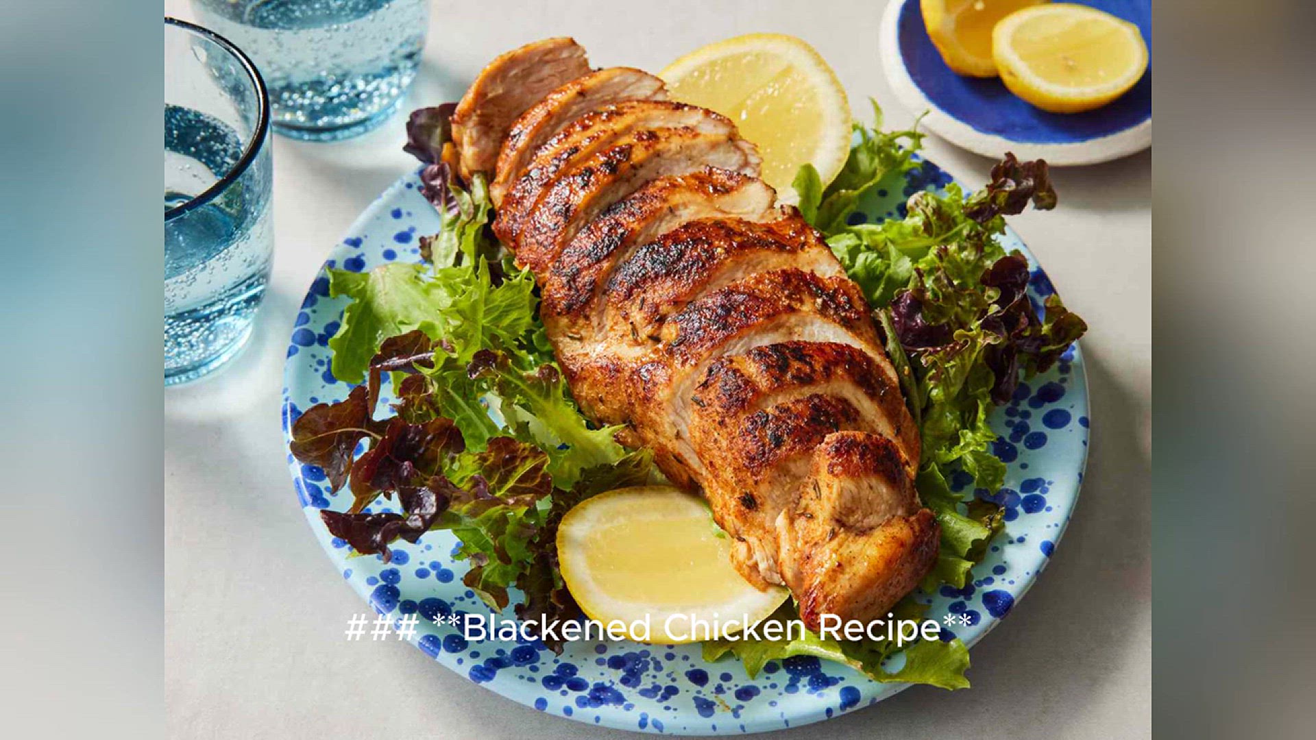 Video thumbnail for blackened chicken recipe