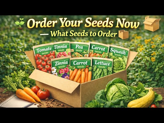 Video thumbnail for 🎥 ✅ 🌱 Order Your Seeds Now — What Seeds to Order 📦 | Allotment & Veg Garden Planning | #Shorts