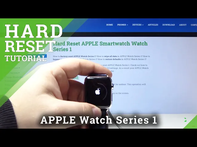 Video thumbnail for How to Hard Reset APPLE Smartwatch Series 1 - Bypass Passcode