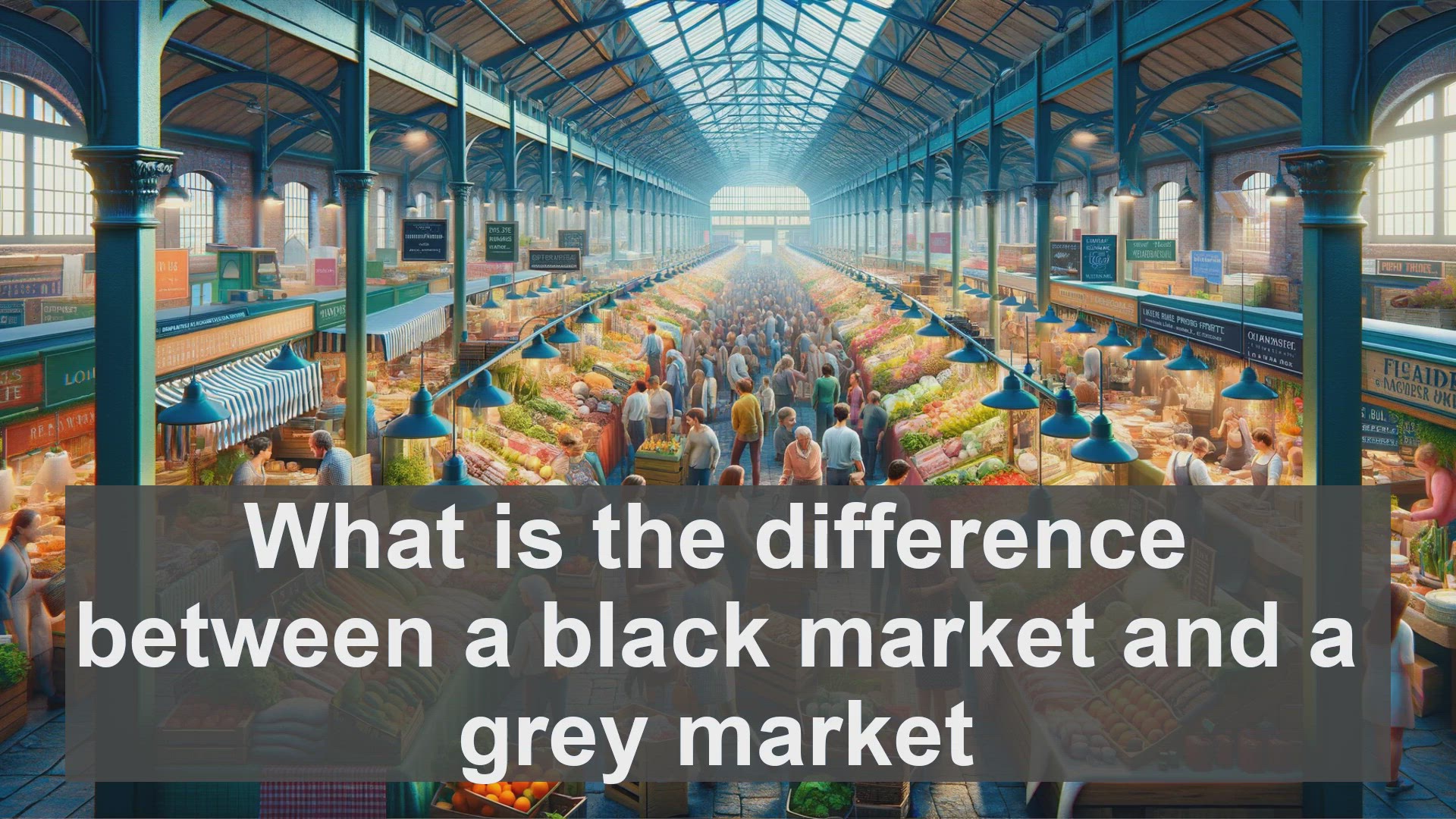 'Video thumbnail for What is the difference between a black market and a grey market?'