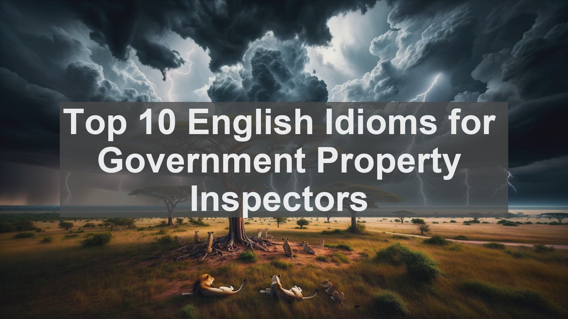 'Video thumbnail for Top 10 English Idioms for Government Property Inspectors'