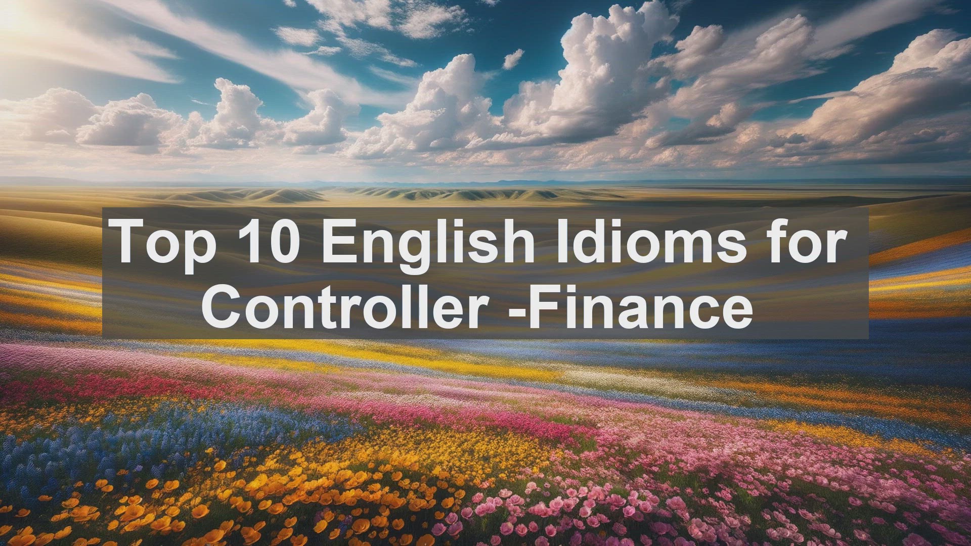 'Video thumbnail for Top 10 English Idioms for Controller Finance'