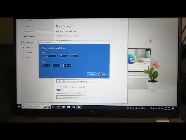 Video thumbnail for How To Change Date & Time In Dell Latitude