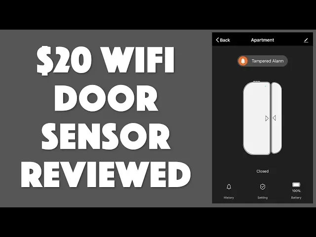 Video thumbnail for The Budget "Pumice" WiFi Door Window Sensor Reviewed