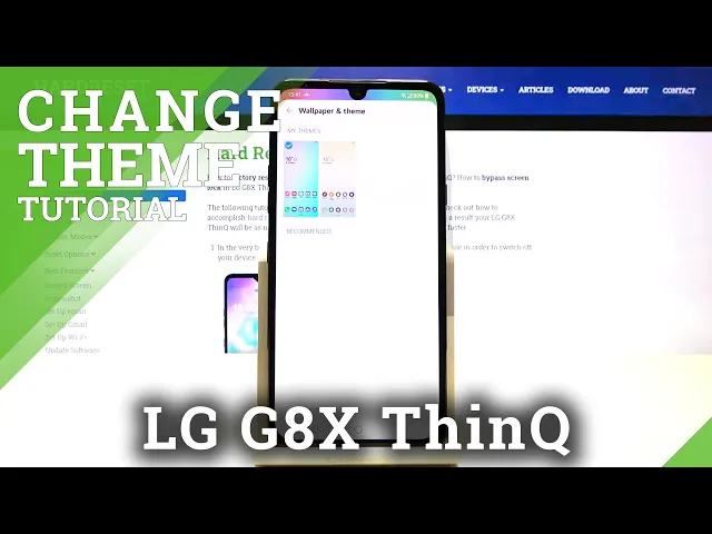Video thumbnail for How to Apply Different Theme on LG G8X ThinQ - Change Device Look