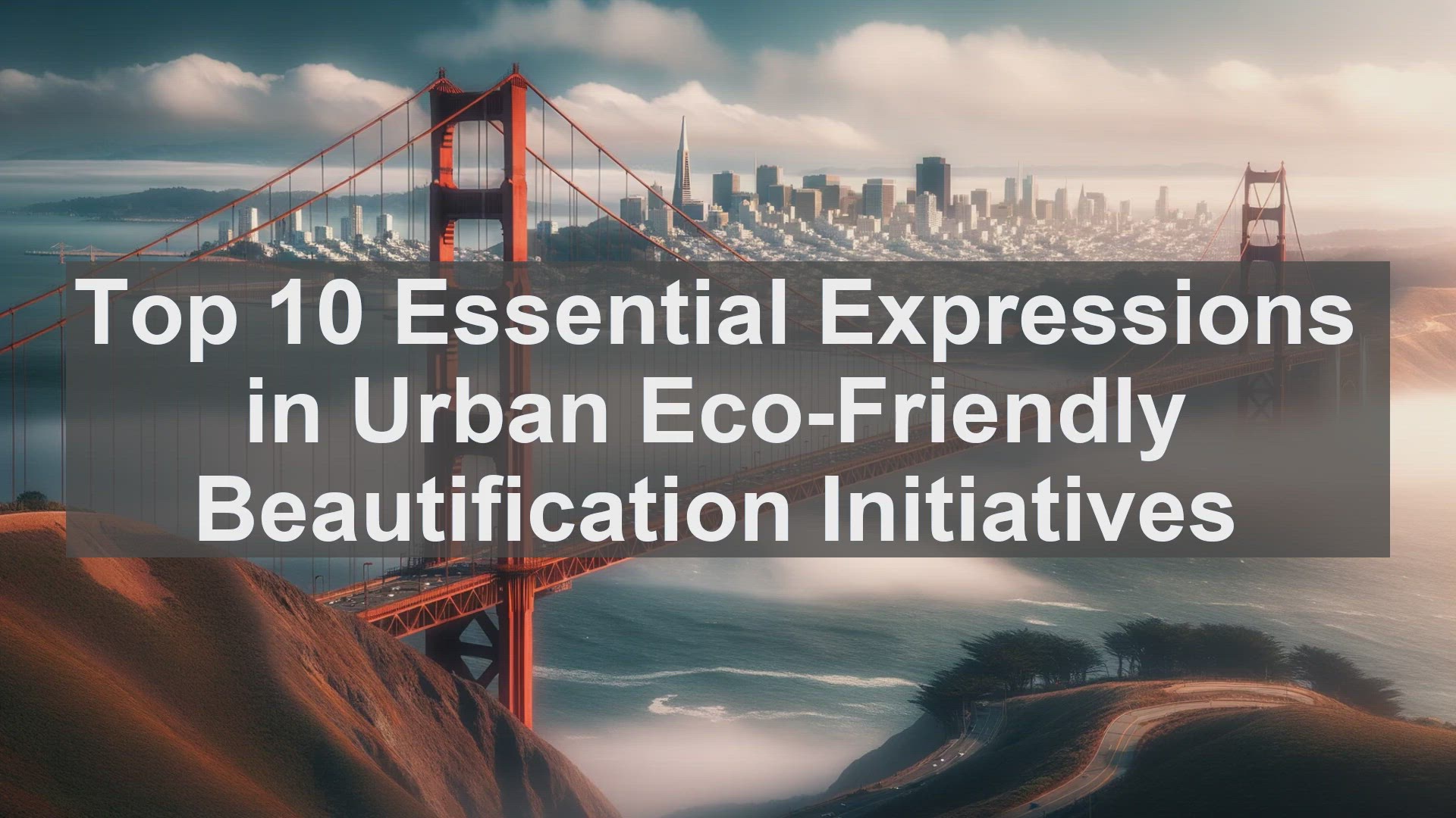 'Video thumbnail for Top 10 Essential Expressions in Urban EcoFriendly Beautification Initiatives'