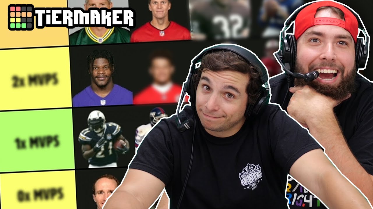 Video thumbnail for Naming Players With The MOST MVP Awards | NFL Trivia Tiermaker