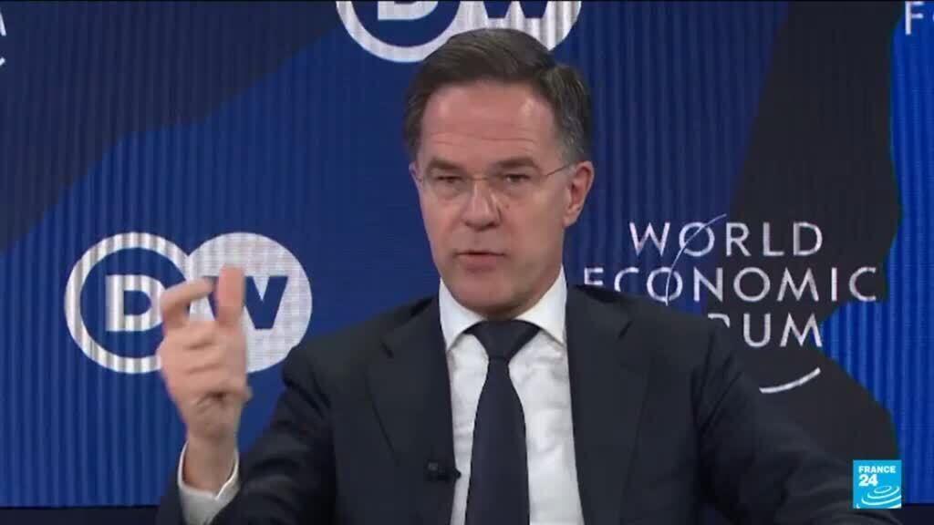 Video thumbnail for US and Europe "need each other" says NATO chief at Davos