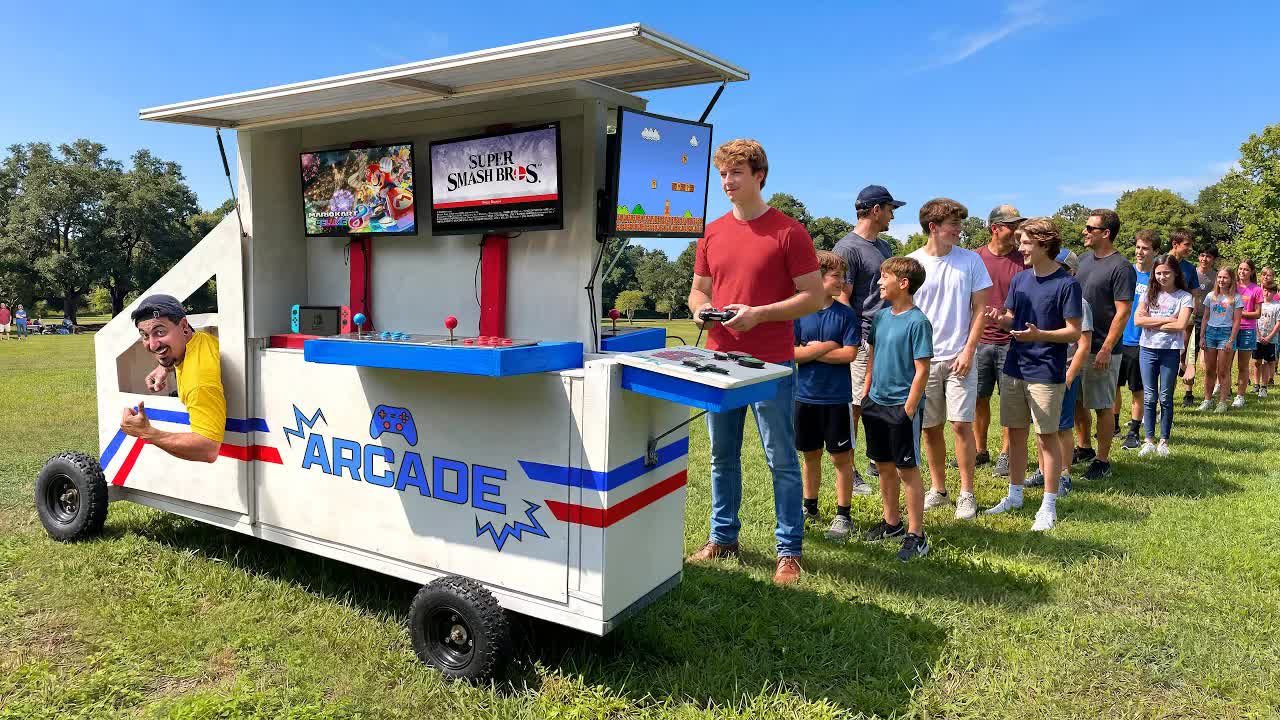 Video thumbnail for Jake Carlini: I Built a Free Arcade Truck in Public!