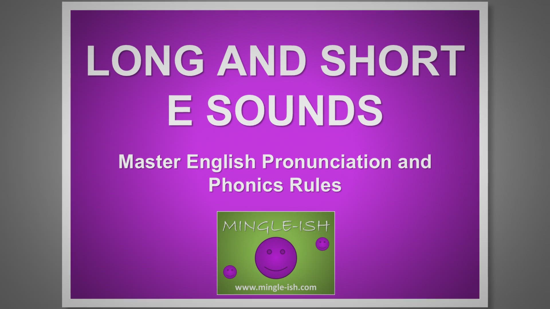 'Video thumbnail for Long And Short E Sounds: Master English Pronunciation & Phonics Rules'