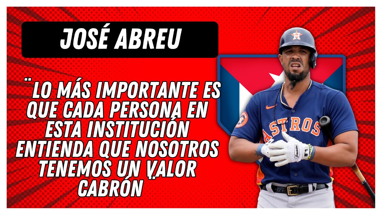 Video thumbnail for JOSÉ ABREU habla tras el triunfo de Astros en los Play Off de MLB