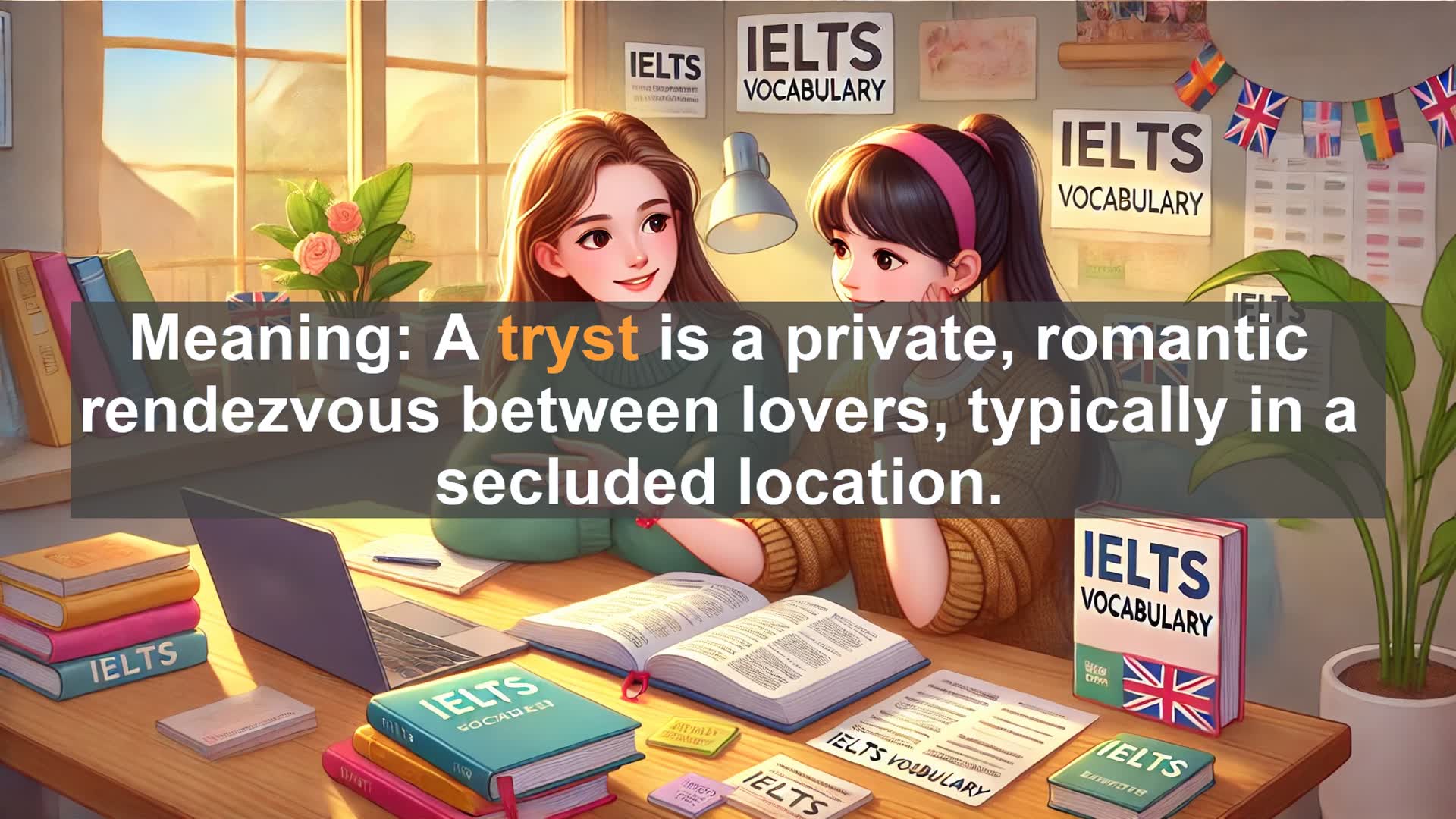 'Video thumbnail for 2000 Must Know IELTS 9.0 Vocabulary - Tryst: The Secret Language of Romance'