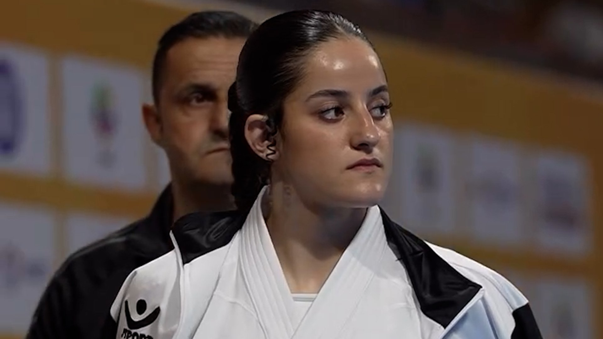 Video thumbnail for Palestinian karate champion Maryam Bsharat wins second world title