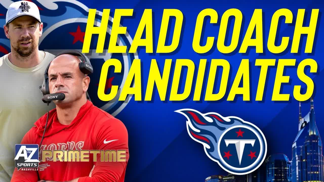 Video thumbnail for a to z sports nashville: titans head coach candidates hot board updated! nfl coaching carousel analysis