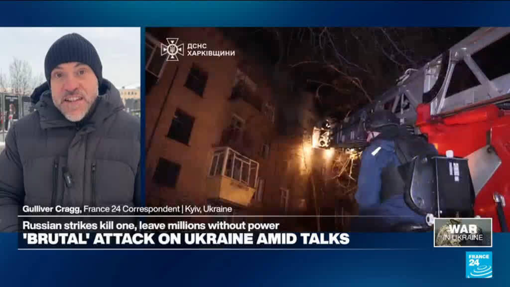 Video thumbnail for 'Brutal' attack on Ukraine amid talks