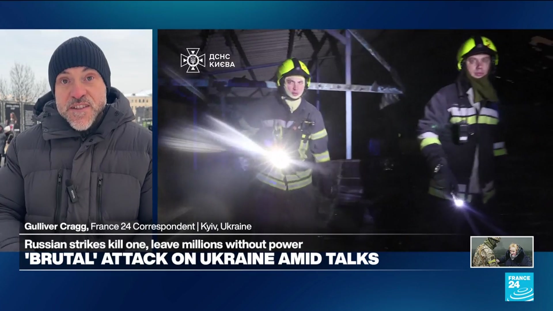 Video thumbnail for 'Brutal' attack on Ukraine amid talks