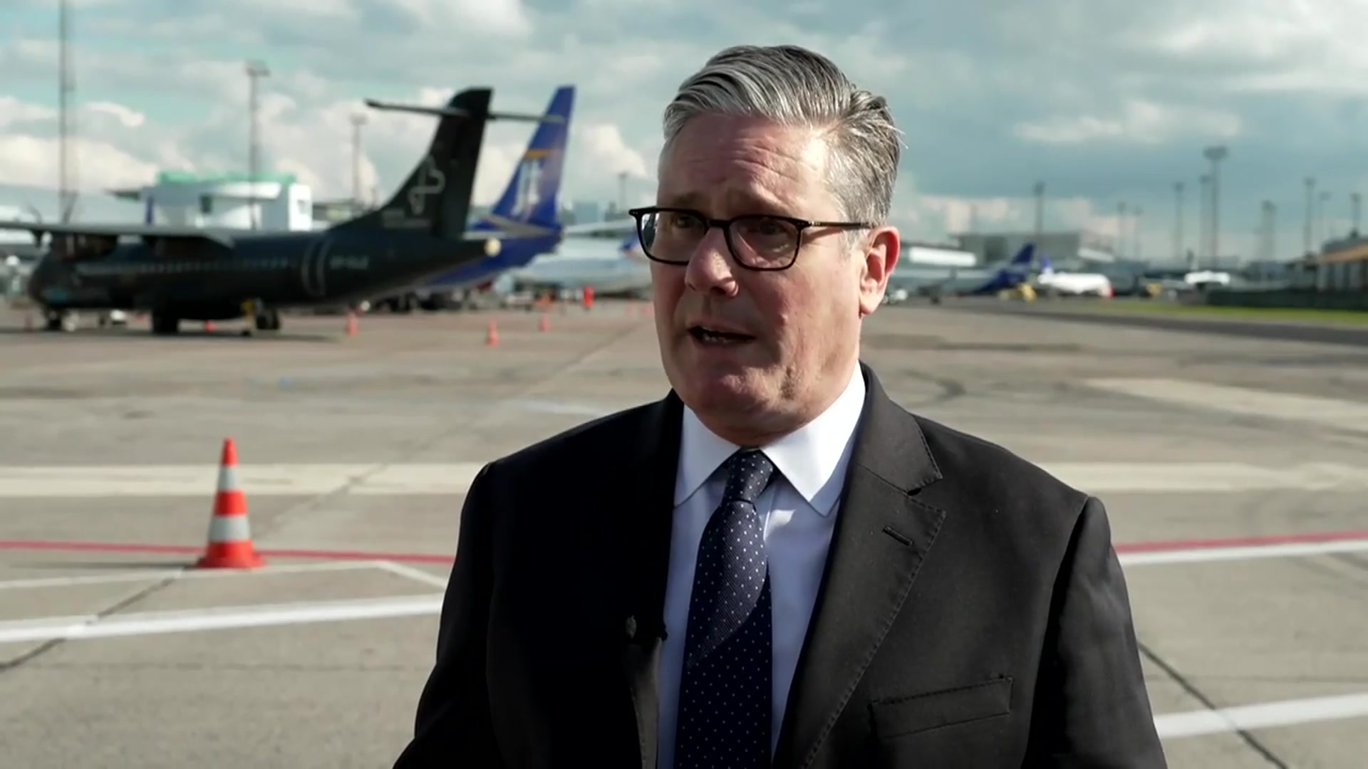 'Video thumbnail for WATCH: Keir Starmer responds on camera to Manchester synagogue attack as he rushes back to Britain'