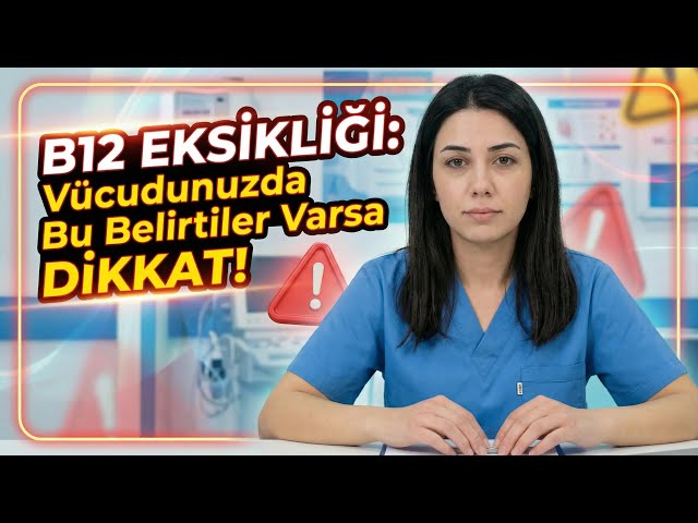Video thumbnail for B12 EKSİKLİĞİ: Vücudunuzda Bu Belirtiler Varsa DİKKAT!