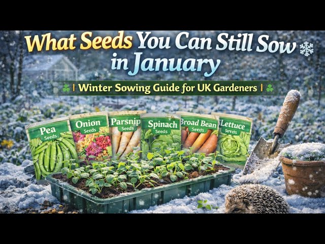Video thumbnail for 🎥 ✅ 🌱 What Seeds You Can Still Sow in January ❄️ | Winter Sowing Guide for UK Gardeners