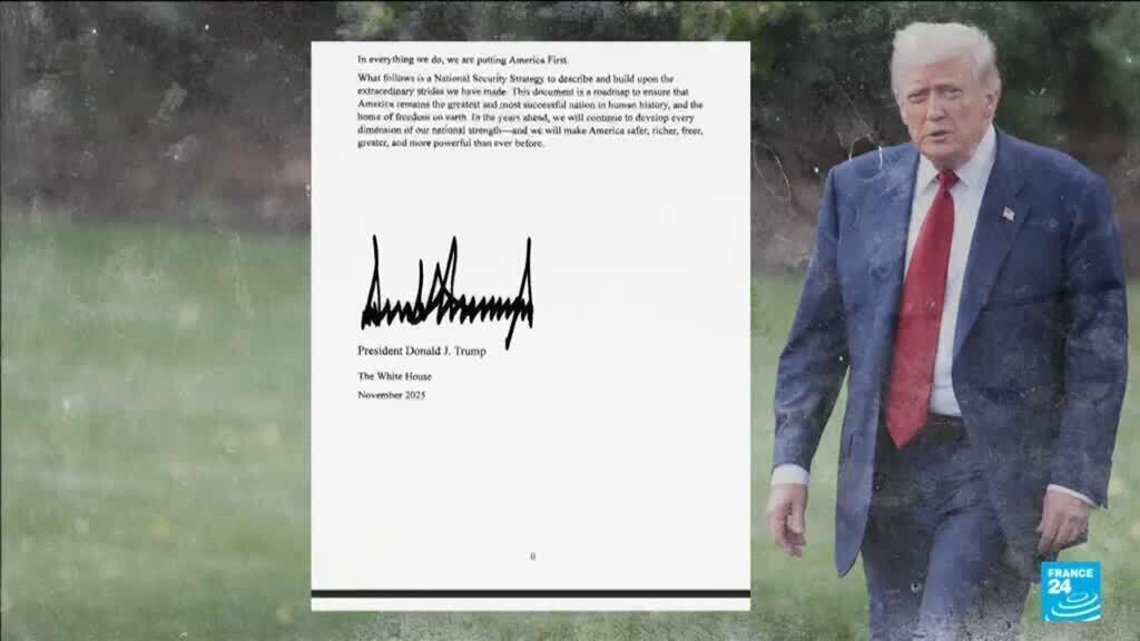 Video thumbnail for EU reacts to US security strategy document saying Europe face 'civilisational erasure'