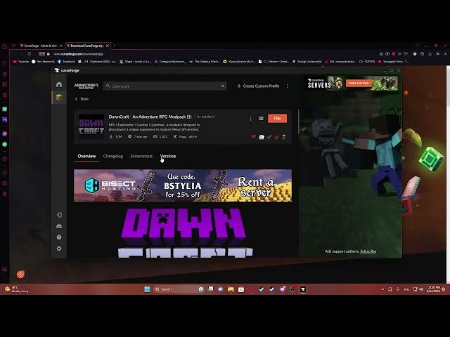 Video thumbnail for How To Download Older Versions Of Dawncraft Mod  | Minecraft Mod