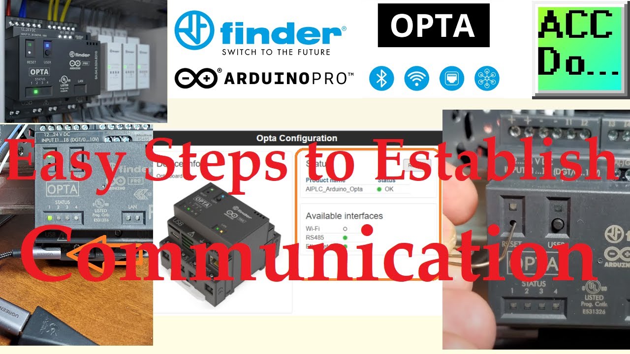 'Video thumbnail for Easy Steps to Establish Communication between Arduino Opta IoT PLC'