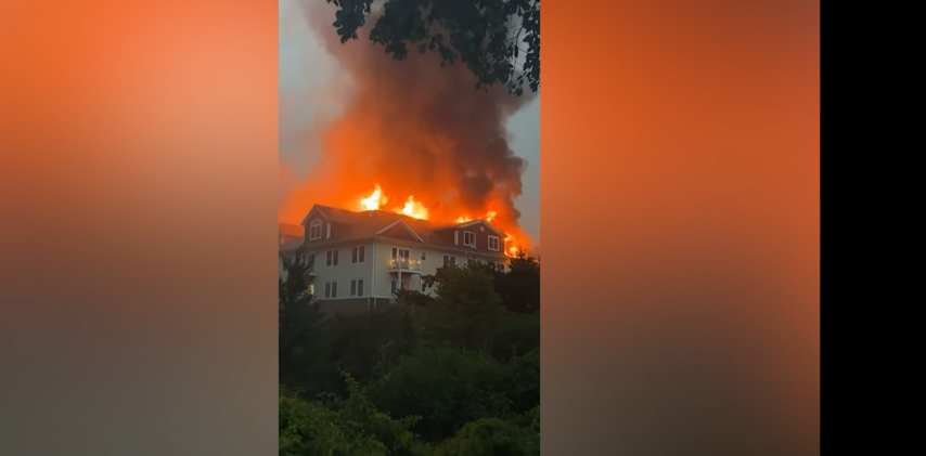Video thumbnail for Ossining community comes together to help those impacted by fire sparked by lightning
