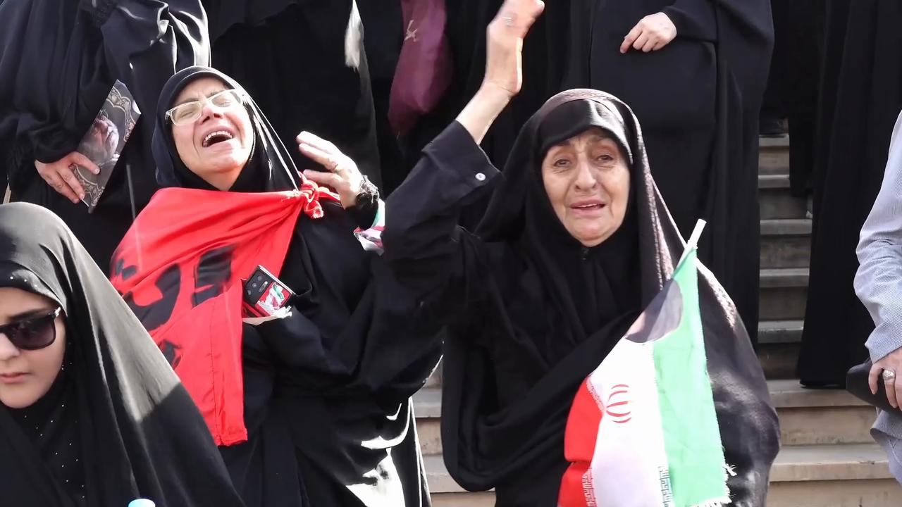 Video thumbnail for Iran: Public farewell ceremony for Ali Khamenei begins in Tehran (2).