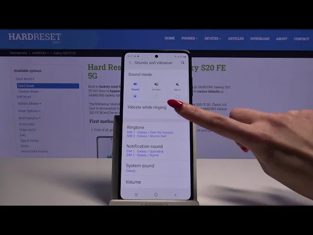 Video thumbnail for How to Turn On Vibration in SAMSUNG Galaxy S20 FE 5G – Activate Vibrations