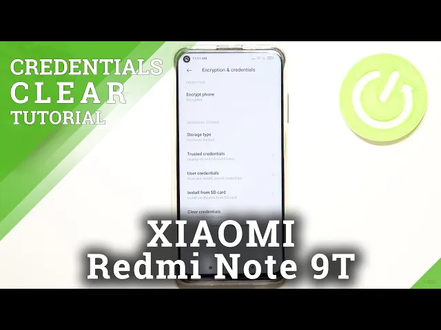 Video thumbnail for How to Clear Credentials on XIAOMI Redmi Note 9T – Remove Licenses & Certificates