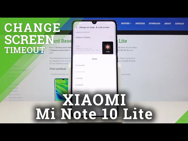 Video thumbnail for How to Customize Screen Timeout in XIAOMI Mi Note 10 Lite – Set Display Time