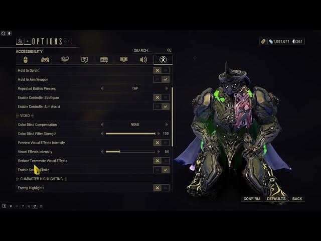 Video thumbnail for How To Adjust Visual Effects Intensity In Warframe