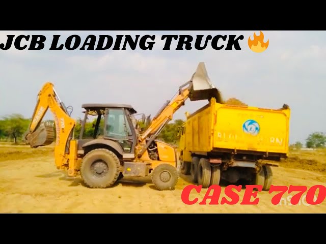 Video thumbnail for Jcb 3dx loading tractor 🔥case magnum 770 pro loading truck🔥