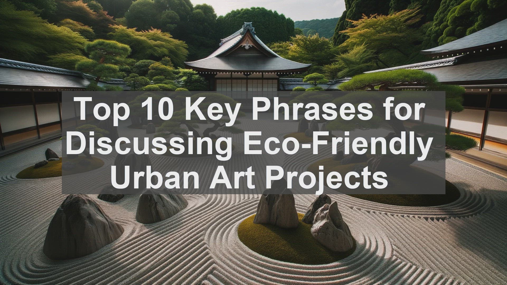 'Video thumbnail for Top 10 Key Phrases for Discussing EcoFriendly Urban Art Projects'