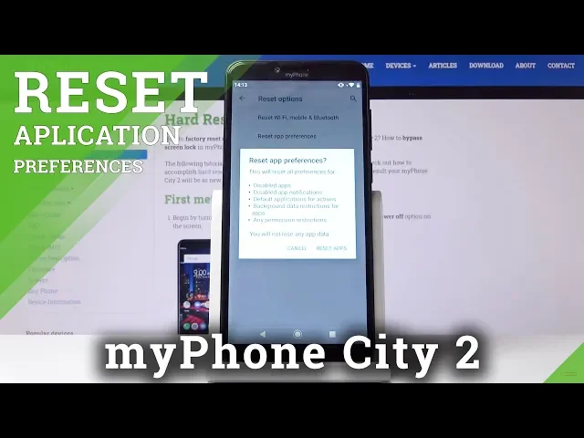 Video thumbnail for How to Reset App Preferences on myPhone City 2 – Restore App Settings