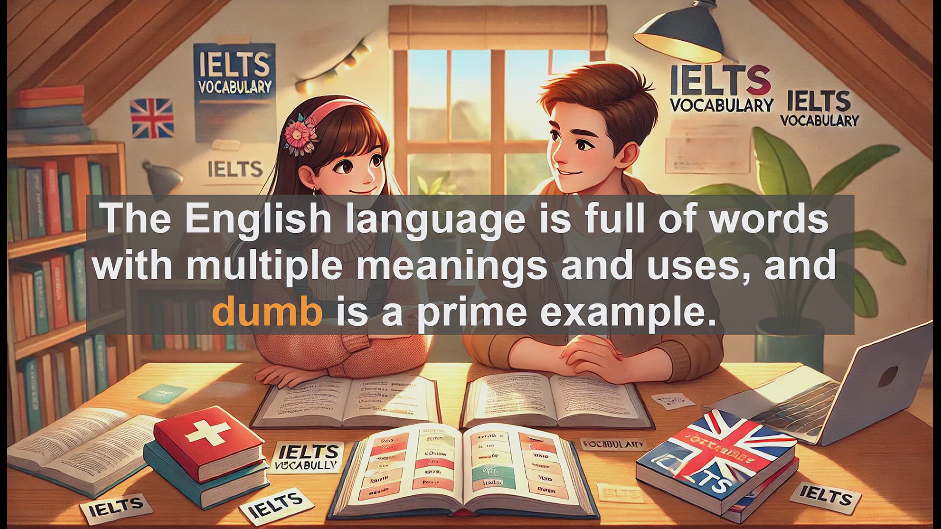'Video thumbnail for 5000 Must Know IELTS 8.0 Vocabulary - The Many Meanings of 'Dumb': A Guide for IELTS Candidates'