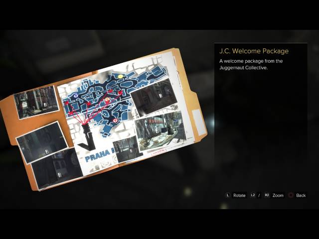 Video thumbnail for Deus Ex: Mankind Divided - Morning Comes Too Soon: Floor Stash: JC Welcome Package, Triangle Code