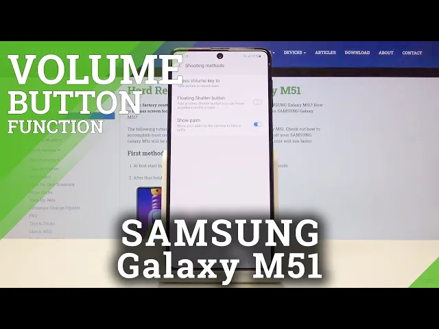 Video thumbnail for How to Change Volume Buttons on the Camera on SAMSUNG Galaxy M51 – Volume Buttons Settings