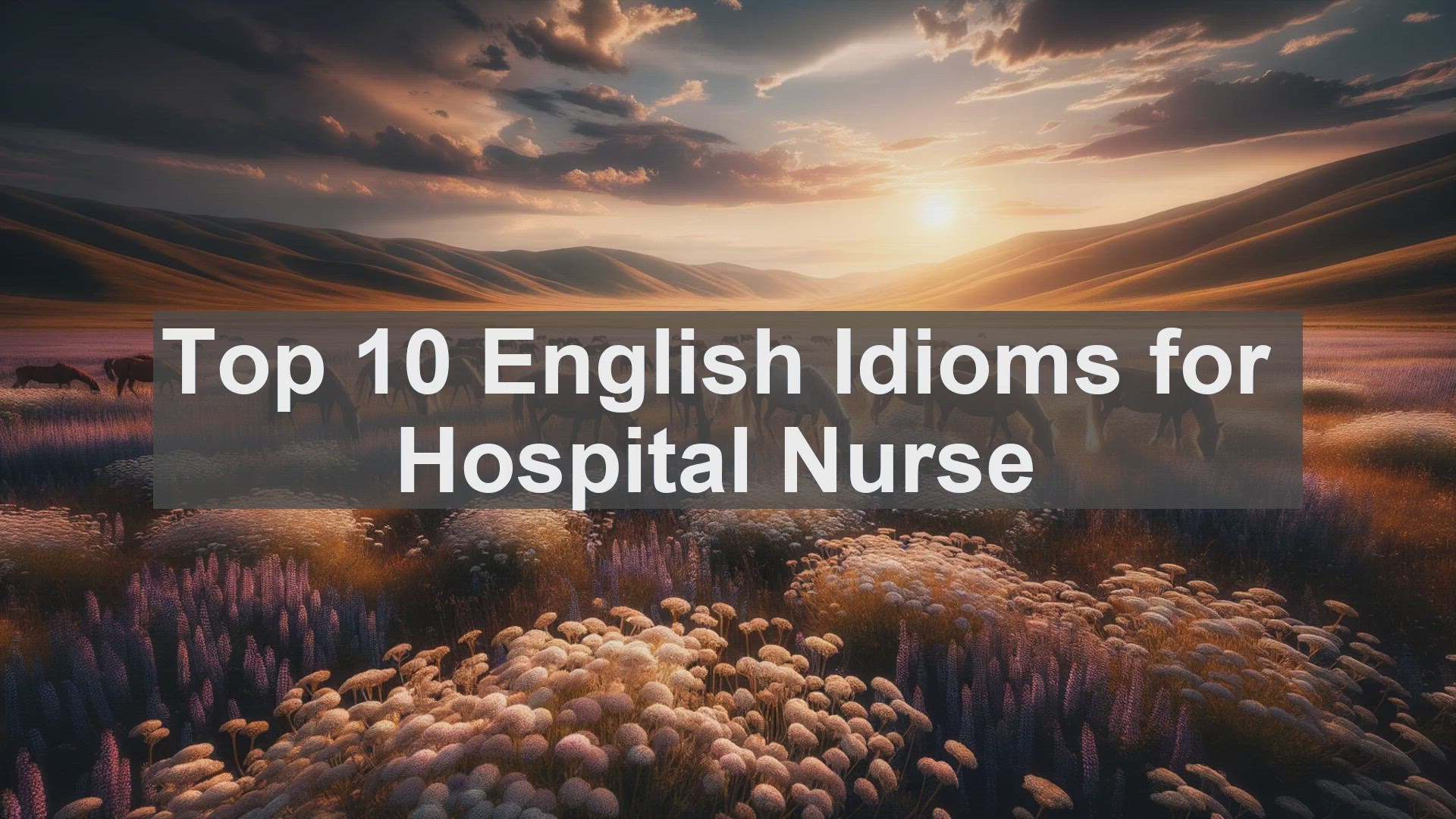 'Video thumbnail for Top 10 English Idioms for Hospital Nurse'
