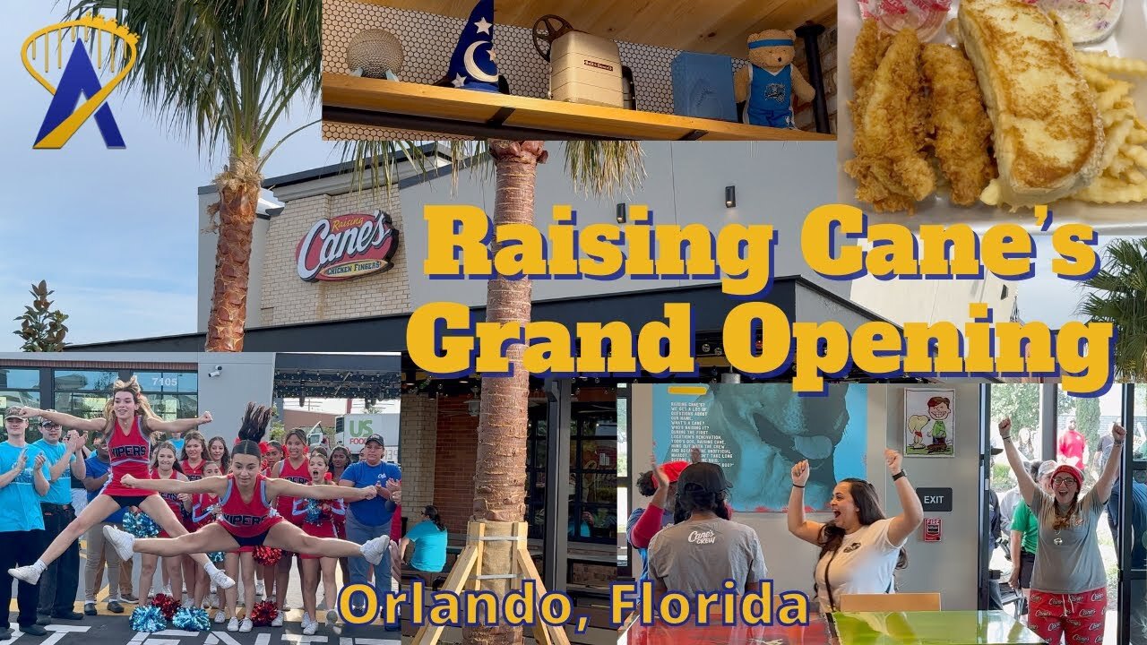 Video thumbnail for Raising Cane's Grand Opening in Orlando, Florida