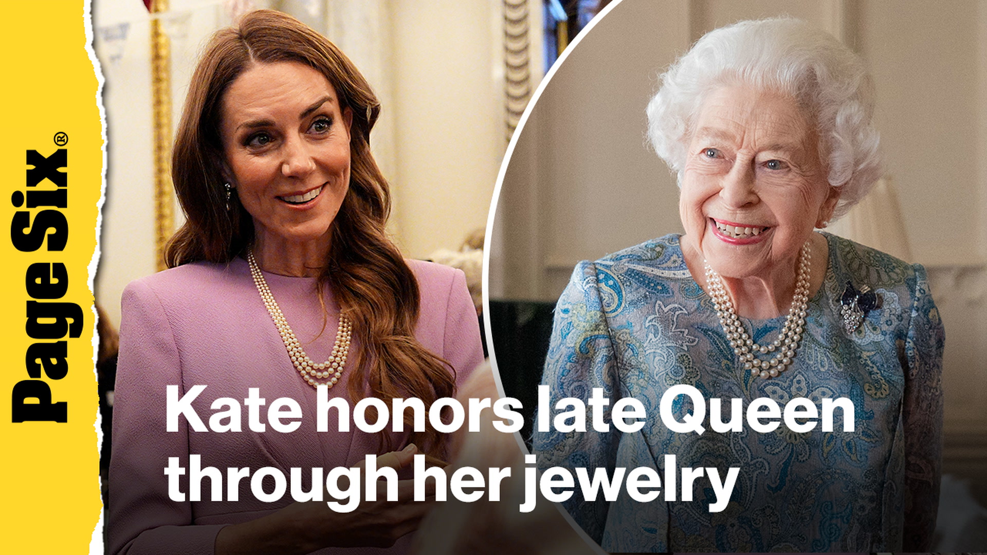 Video thumbnail for Kate Middleton honors Queen Elizabeth on her 100th birthday with meaningful jewelry
