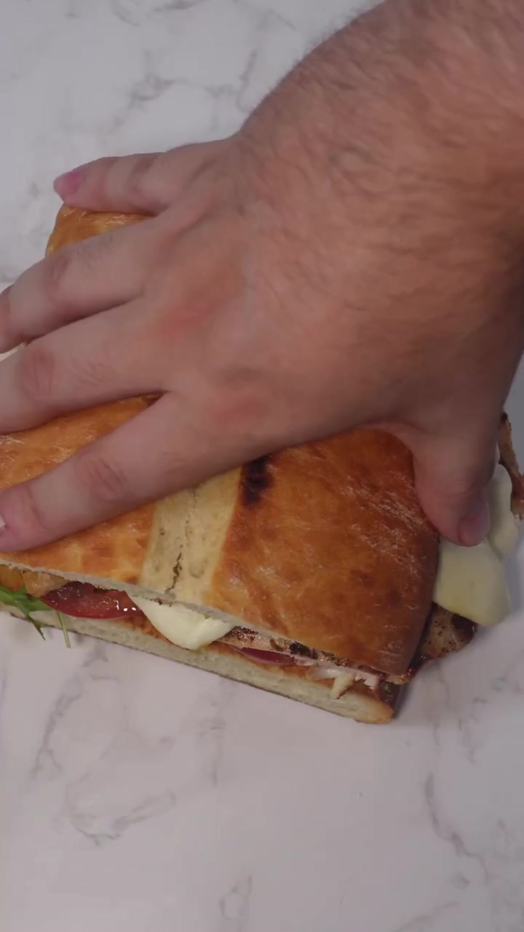 Video thumbnail for Ciabatta Chicken Pesto Sandwich